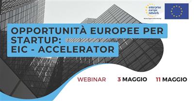 Opportunità europee per Startup: EIC - ACCELERATOR