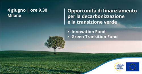 Opportunità di finanziamento per la decarbonizzazione e la transizione verde