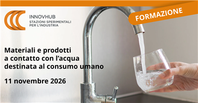 Corso Materiali e prodotti a contatto con l’acqua destinata al consumo umano